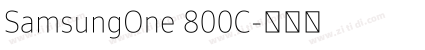 SamsungOne 800C字体转换